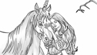 surprises : Coloriage de Licornes ou chevaux