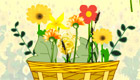 jeux de décoration pour fille: Fais de jolis bouquets de fleurs