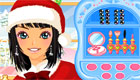 maquillage : Jeux de noël - Une fille top model pour noël