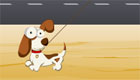 habillage : Une fille et un chien