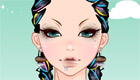  maquillage : Une fille au look rasta