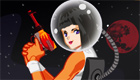  habillage : Une fille dans l’espace