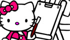 stars : Hello Kitty à colorier .