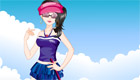 habillage : Une fille au golf