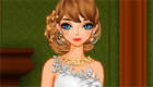  02. habillage : Une mariée en blanc, argent et or